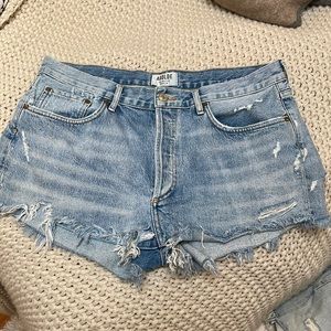 Agolde denim shorts Parker cutoff